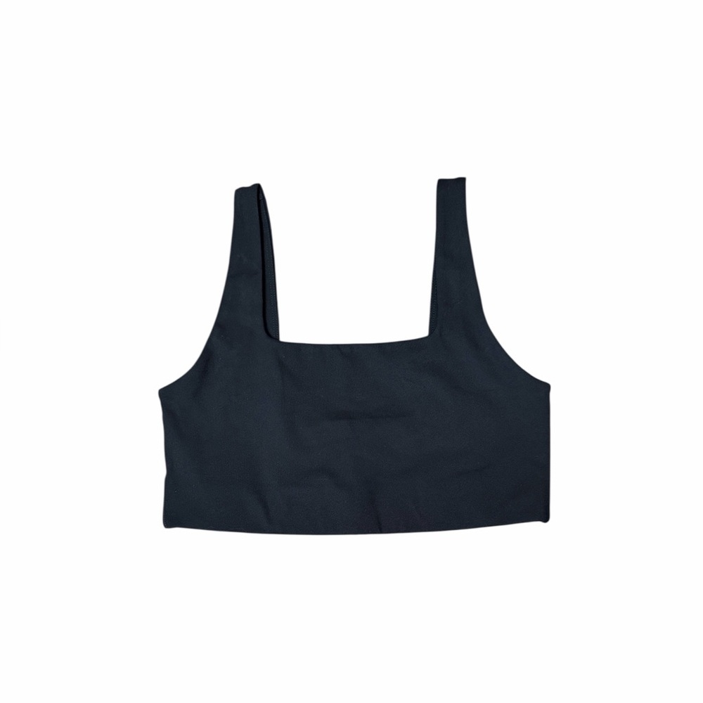 Girlfriend Collective tommy black sports bra